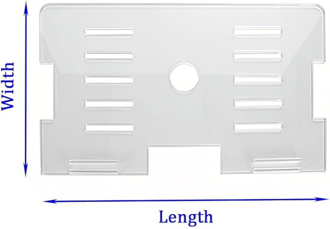 GZHERVICES Acrylic Jump Aquarium Lid (with Holes), Aquarium Top Cover/Protective Cover, Aquarium Top Cover Plate, Acrylic Mesh Panel Aquarium Lid, Protects Fish(50x27cm)