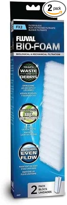Fluval Bio-Foam for FX2 Canister Filter, Pack of 2