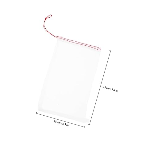 IMIKEYA 100pcs Sand Washing Machine Bags Drawstring Mesh Pouch for Fish Tank Sand Cleaning Pe Material Essential Aquarium Tool