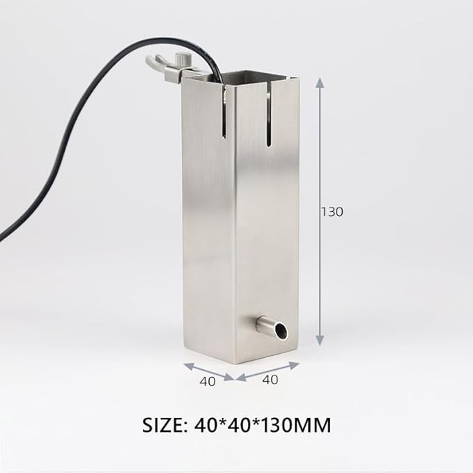 304 Stainless Steel Surface Skimmer Electric Oil Film Processor Built-in Filter Aquarium Equipment Glass Tank Landscaping