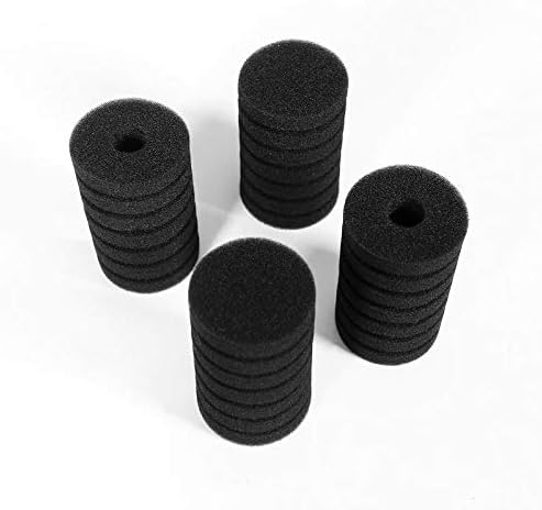 UPETTOOLS Aquarium Biochemical Sponge Filter Ultra Quiet Aquarium Air Pump Bio Sponge Fish Tank Foam Filter Comes with 4/2 Sponges 4/2of Bio Ceramic Media Balls