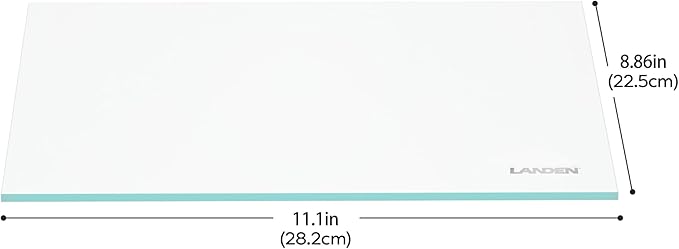 LANDEN 4mm Thick Clear Glass Aquarium Lid, Includes 4 Clips for Secure Placement, 282 x 225mm(11.1x8.86 inches) for 290-294 mm Inner Length Aquariums, Adapted to CB303030, ARF30