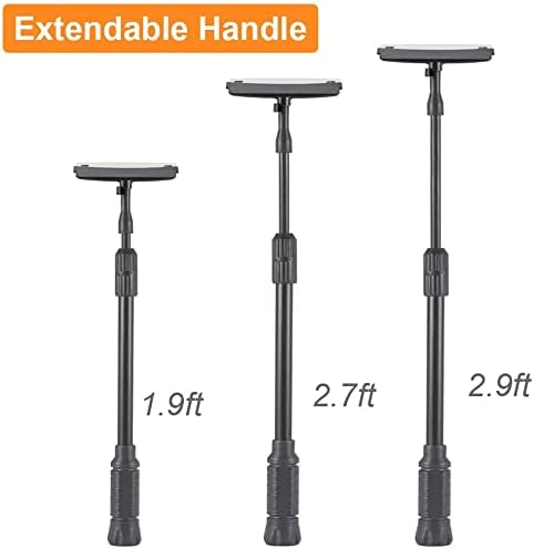 hygger Fish Tank Cleaner 6 in 1 Aquarium Cleaning Tool Kit Al-gae Scraper Scrubber Pad Sponge Tube Brush Gravel Rake Fish Net Telescopic Handle for Saltwater Freshwater