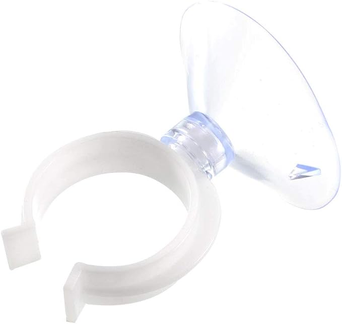 uxcell Aquarium Suction Cup Clips Airline Tube Holders Clamps for Fish Tank Clear 28.5mm 6Pcs