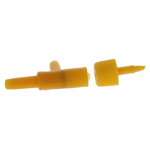 MroMax Aquarium 2 Way Air Line Plastic Regulator Connector for Fish Tank Pump 4mm/0.16", Yellow 10 Pcs