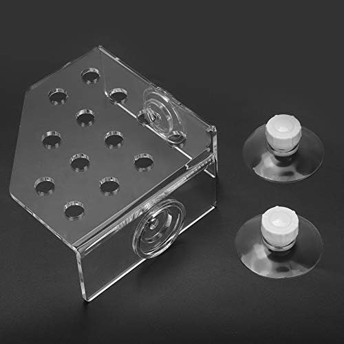 TOPINCN Aquarium Reef Holder, Acrylic Coral Frag Rack Bracket Plant Holder for Fish Aquarium Supplies Holder Aquarium with Suction Cup