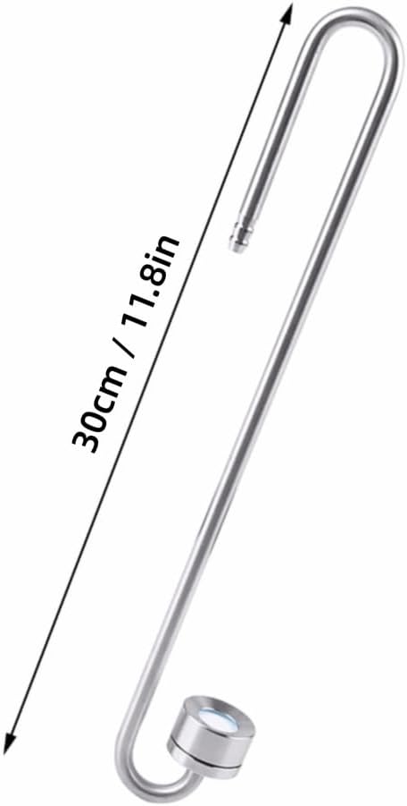 Stainless Steel CO2 Diffuser High Dissolution Rate with Leak-Proof Design Fish Tank Aquarium Atomizer(300mm)