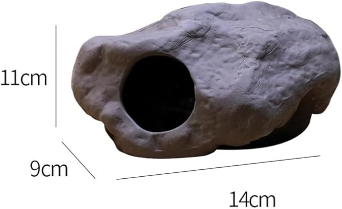 Red Soil, Purple Sand, Fish and Shrimp shelter Holes，Aquarium Decoration，Aquarium Ornament Plastic Fish Tank Decoration for Aquarium Landscape (Purple Sand Double Hole jar), ZY-3005