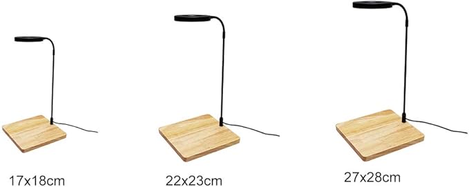 LED Aquarium Light 360 Degree Full Spectrum LED Light with Bamboo Board 10W Nano Fish Tank Light USB Powered Flat Nano Aquarium Light Bett a Fish Tank Light for Plant Growth