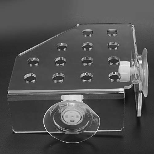 TOPINCN Aquarium Reef Holder, Acrylic Coral Frag Rack Bracket Plant Holder for Fish Aquarium Supplies Holder Aquarium with Suction Cup