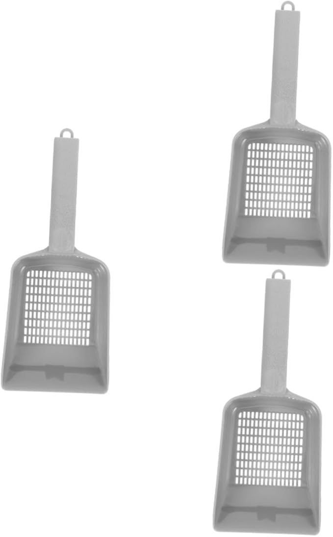 Yardwe 3pcs Fish Tank Cleaning Shovel with Long Handle Plastic Scooper for Aquarium