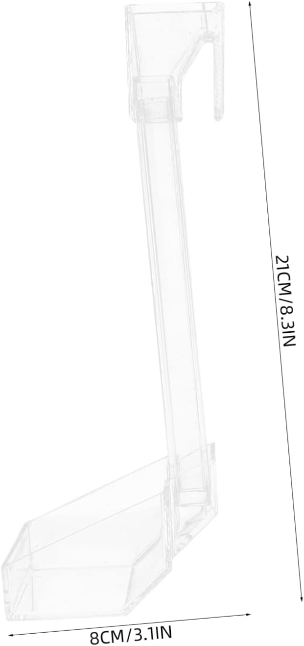 VANZACK Shrimp Aquarium Fish Feeder Acrylic Automatic Feeding Device for Fish Tanks Easy to Install and Clean Compact Design for Freshwater and Aquariums
