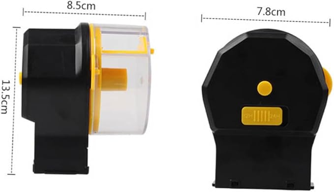 SUPVOX Automatic Fish Feeder Timer Controlled Auto Feeder for Aquarium Easy Operation Compatible with Various Fish Food No Battery Required for Hour Feeding Schedule