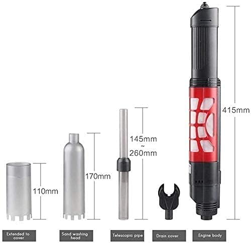 Accessory Set Electric Aquarium Gravel Cleaner Vacuum, Sludge Extractor Aquarium Fish Tank Water Changer Automatic Gravel Cleaner Aquarium Cleaner Kit Vacuum Siphon Pump for Sand Washing Aquari