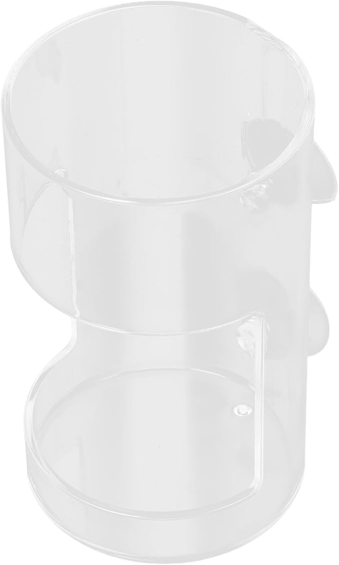 TOYANDONA Acrylic Aquarium Fish Feeding Dish Automatic Feeder with Suction Cup for Shrimp and Snail Feeding Small Fish Tank Accessory