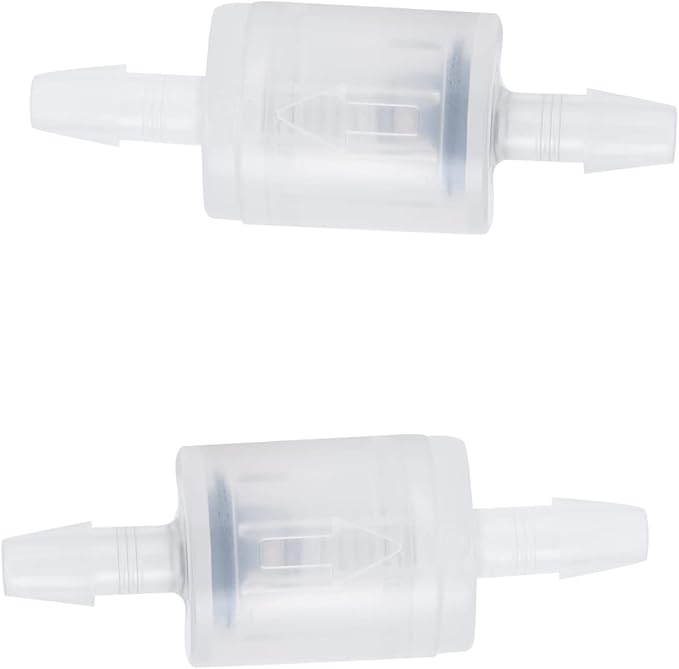 Check Valve Air Pump Accessories PP NonSlip Airtight Valve for Aquarium Hydroponics Air Tubing 1/4 Inch (1/8'')