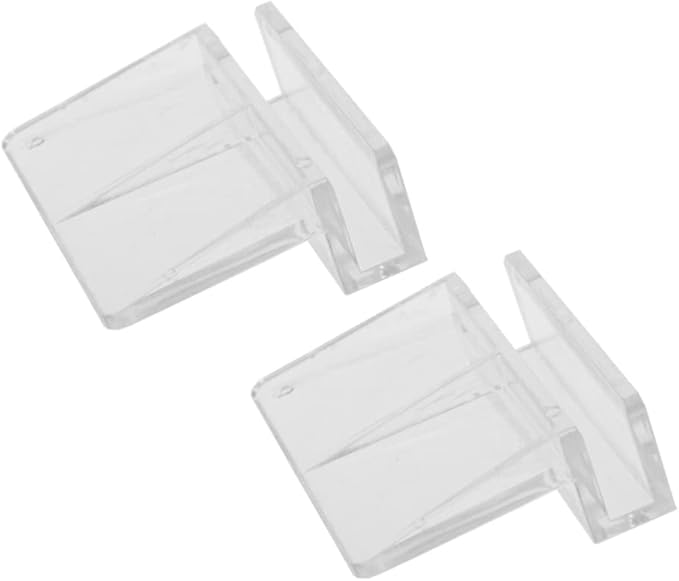 Ipetboom 3sets Rimless Aquarium Tank Glass Cover Clip Support Holder Acrylic Clips for Betta Fish Tanks Easy Installation Fish Accessories 6pcs*3