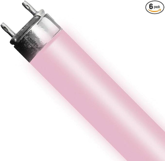 Helios 6 Pack T5 Bulb 24W Aquarium Light Bulb HO for 24" 2 ft 6500K 10000K Actinic Pink (6 X Ultra Spectrum Grow)