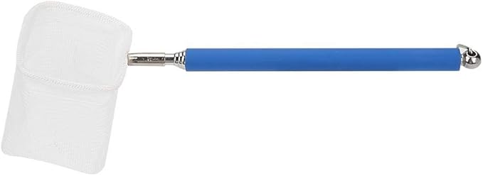 Fdit Adjustable Mini Fishing Net Pole for Aquarium Shrimp 20-57.5cm Expandable (Blue)