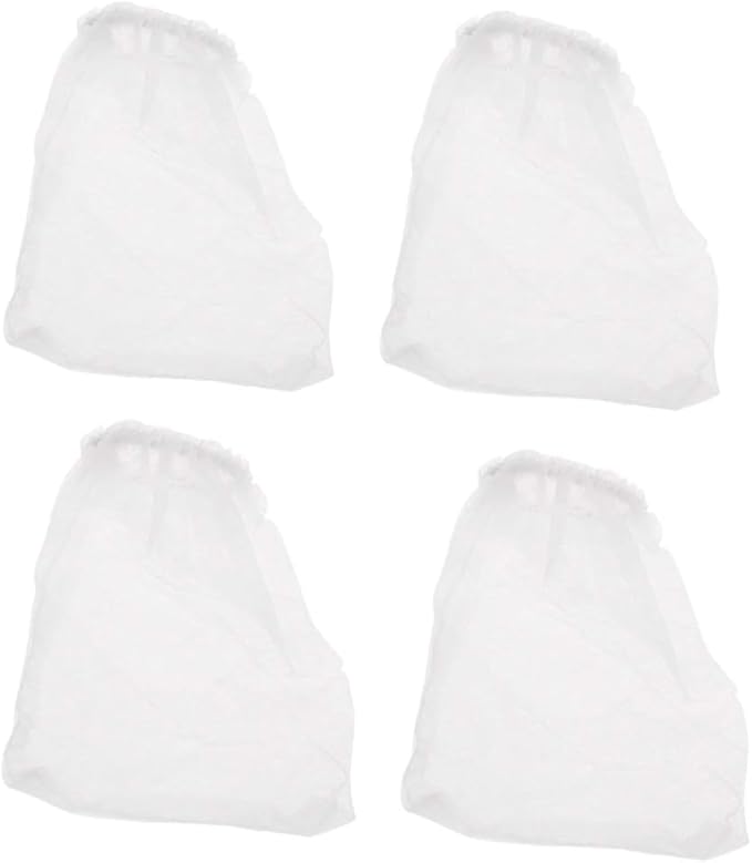 4Pcs White Fish for Tank Gravels Cleaner Replacement Filter Bags Aquarium Socks Mesh Aquarium Heater Light Thermometers Gravel Sand Decorations Filter Accessories Aquarium Pumps and Filters