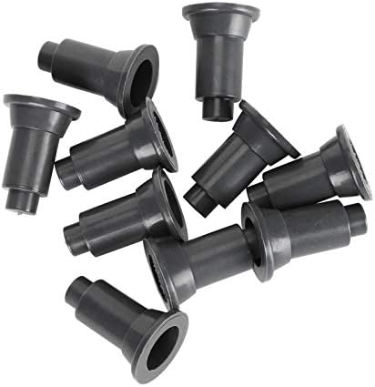 TOPINCN 100 Pcs Isolation Board Supporty Feet, Fish Isolation Board Supporty Feet, Support Feet for Aquarium Divider(Black)