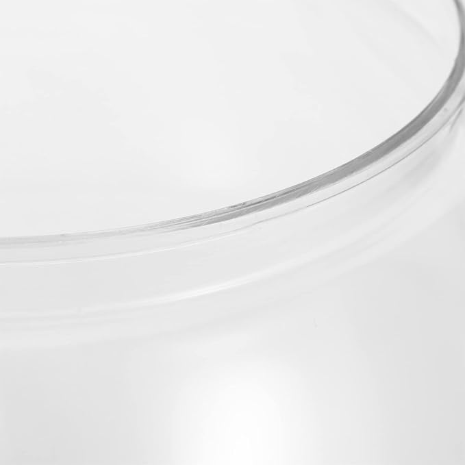 Ipetboom Glass Vase Desk Fish Tank, 1 Pc Round Fish Bowl Clear Small Fish Tank Desktop Fish Bowl Transparent Small Aquarium