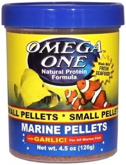 Omega One Garlic Marine Small Sinking Pellets, 4.5 oz.