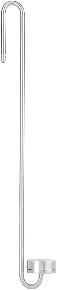 TOPINCN CO2 Diffuser, Stainless Steel CO2 Atomizer Bubble Counter with U Shape Connecting Tube co2 Diffuser for Aquarium Plants Water Grass(35cm)
