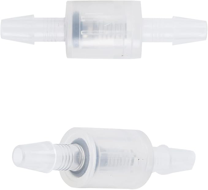 Check Valve Air Pump Accessories PP NonSlip Airtight Valve for Aquarium Hydroponics Air Tubing 1/4 Inch (3/16'')