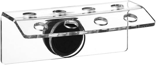 MiOYOOW Coral Frag Holder, 4/8 Plug Holes Acrylic Coral Frag Rack with Magnetic Suction Cup for Aquarium Household Fish Tanks