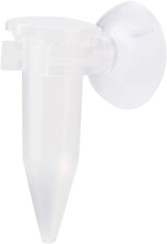 Aquarium Feeding Tube Fish Shrimp Larvae Feeder Fish Feeding Feeder Tapered Funnel Feed Cup with Suction Cup Shrimp Feeding Tube
