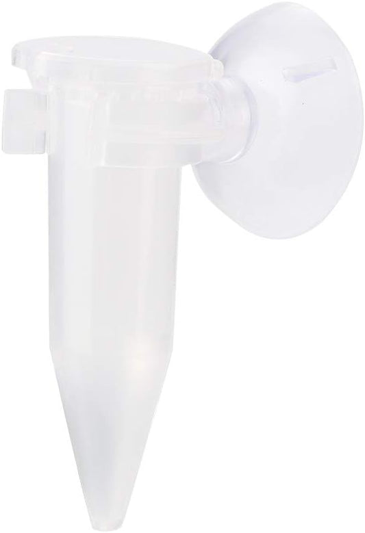 Aquarium Feeding Tube Fish Shrimp Larvae Feeder Fish Feeding Feeder Tapered Funnel Feed Cup with Suction Cup Shrimp Feeding Tube