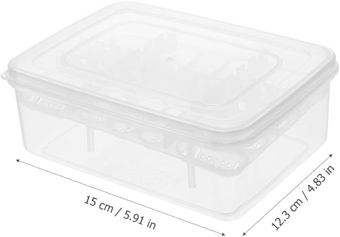 Balacoo 4 Pcs 16-Grid Reptile Breeding Box, Professional Clear Egg Incubator Tray, Plastic Breeder Box for Gecko, Lizard &Amp; Mane Hatching