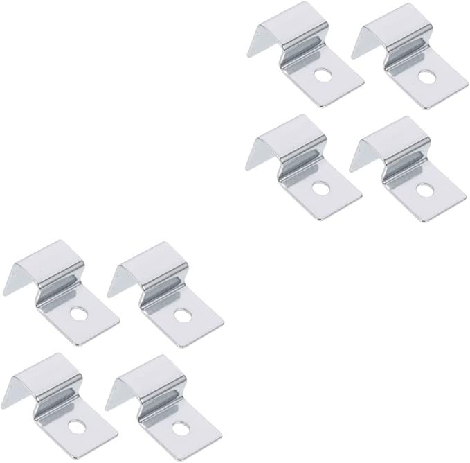 Kisangel 8pcs Sturdy Stainless Steel Aquarium Lid Holders Fish Tank Glass Cover Racks Non-Skid Clips for Secure Lid Support for Thick Glass for Fish and Aquatic Pets