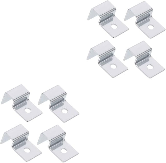Kisangel 8pcs Sturdy Stainless Steel Aquarium Lid Holders Fish Tank Glass Cover Racks Non-Skid Clips for Secure Lid Support for Thick Glass for Fish and Aquatic Pets