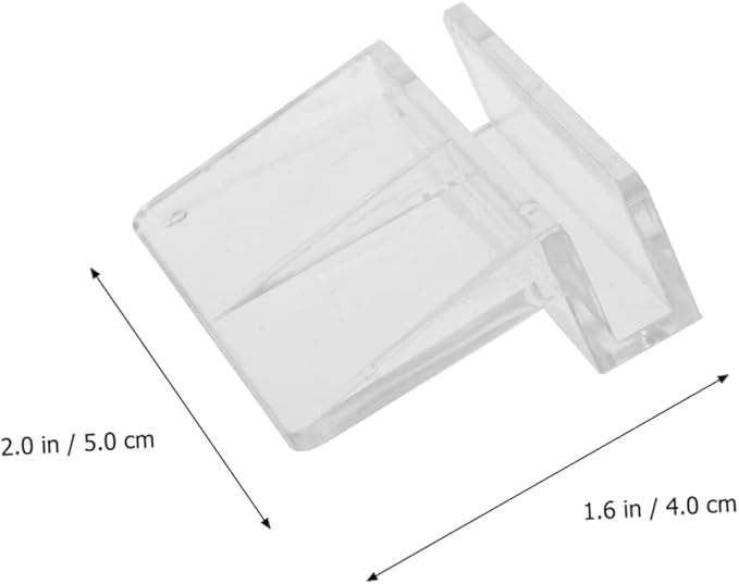 BESPORTBLE 2sets Aquarium Tools Acrylic Fish Tank Cover Support Bracket Frame 6mm-12mm Practical 12pcs*2