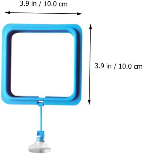 YARNOW 4pcs Automatic Fish Feeder Feeding Ring High Buoyancy Easy to Clean Wall Mountable Fashion Design