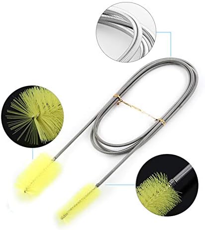 Aquarium Filter Cleaning Brush 61 Inch Long Flexible Nylon Fish Tank Tube Cleaner for Air Pump Pipe Accessories Debris Removal