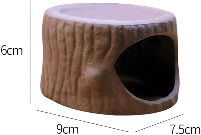 Red Soil, Purple Sand, Fish and Shrimp shelter Holes，Aquarium Decoration，Aquarium Ornament Plastic Fish Tank Decoration for Aquarium Landscape (Purple Sand Double Hole pier), ZY-3005
