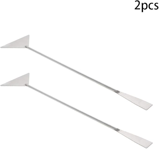 Utoolmart Substrate Spatula Stainless Steel Aquarium Fish Tank Aquatic Plants Tool 2 pcs