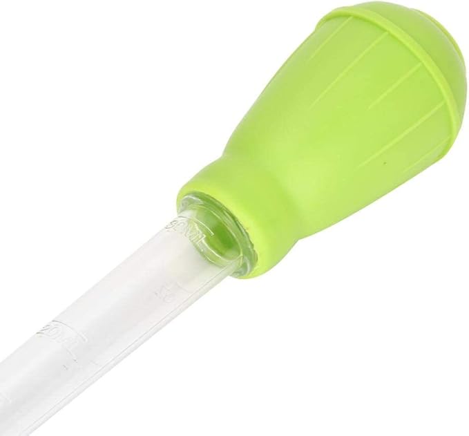 Fish Pipette Dropper Mini Manual Water Changer Aquarium Gravel Cleaner Waste Remover Changer Aquarium Dropper Pipette Feeder Water Transfer(Green)