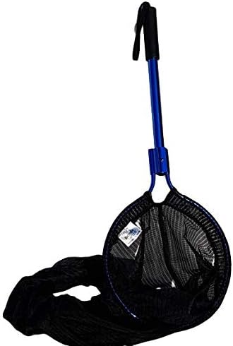 Pond H2o Heavy Duty Koi Fish Transport Sock Net 12 Inch Diameter 48 Inch Long with 15 Inch (40cm) Pole, Koi Sock Net Safely Transfer Pond Fish Not Waterproof Soft Netting, Interchangeable System