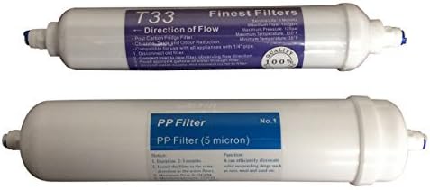 Compact Reverse Osmosis RO Unit Replacement Inline Filter Set Carbon Sediment