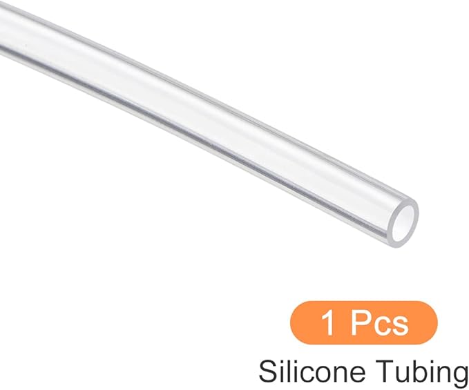 Silicone Tubing Flexible Silicone Tube, [for Pump Water Transfer, Fish Tank, Aquarium] - 1.5mmx2.5mm/1m/Clear