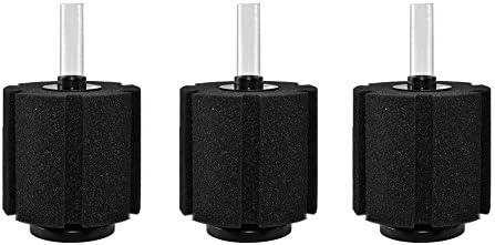 CNZ XY-380 Bio Sponge Filter 4.5 x 8 inch Up to 40 gallons Fish Tank (3-Pack)