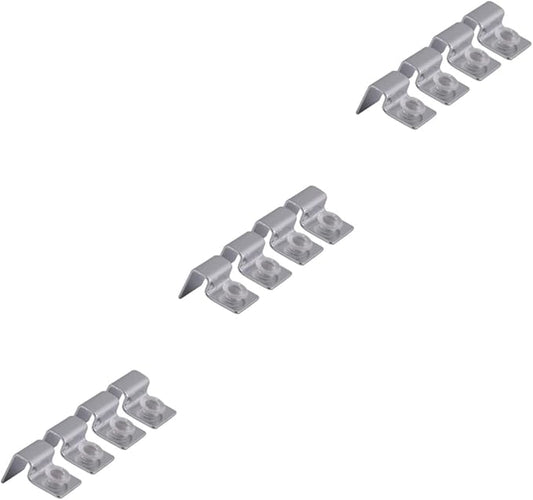 Ipetboom 12 Pcs Fish Tank Acrylic Clips Fish Tank Accessories Fish Tank Glass Clip Fish Tank Glass Cover Clips Aquarium Clips