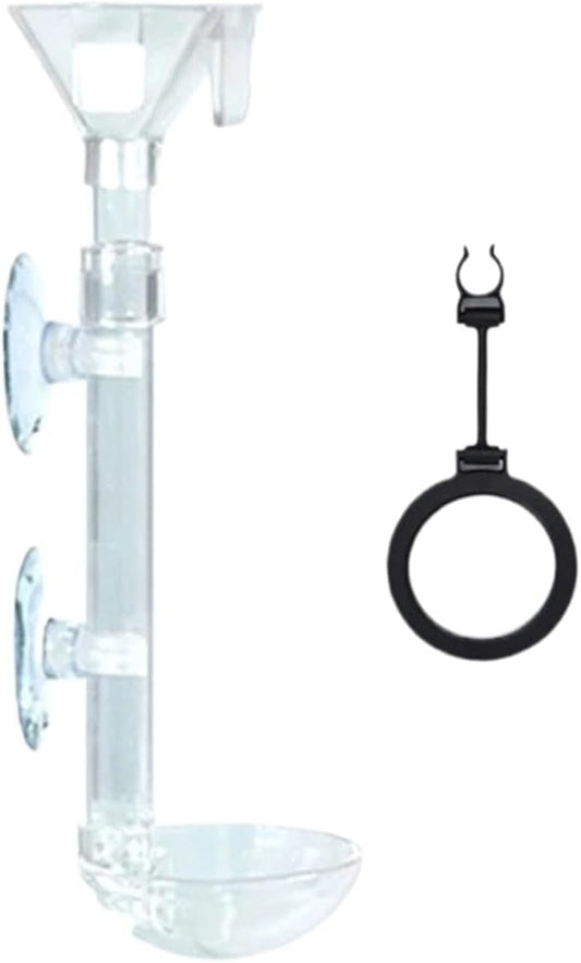 Adjustable Automatic Fish Feeder Set (Tank-Mounted Timer Feeder)(S)