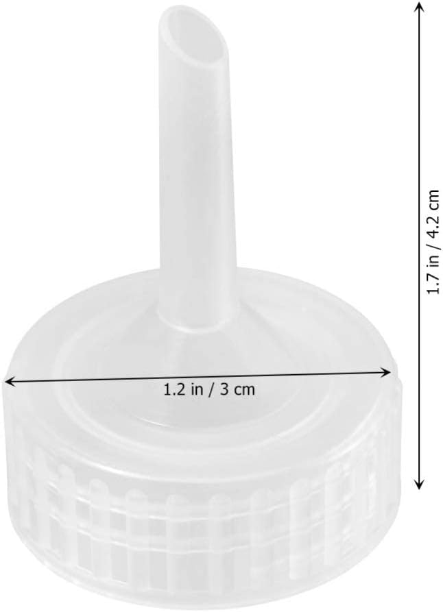 25pcs Brine Shrimp Artemia Hatchery Bottle Adapters Plastic Shrimp Egg Incubator Hatching Bottle Cap for Aquarium Fish Tank Oxygen Parts
