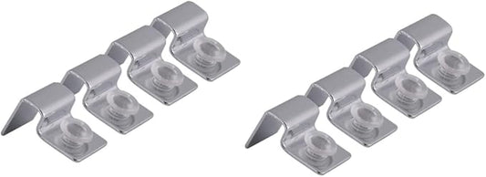 Ipetboom 2sets 6mm Aquarium Clips for Glass Cover Fish Tank Acrylic Clips Tank Lid Support Holders 4pcs*2