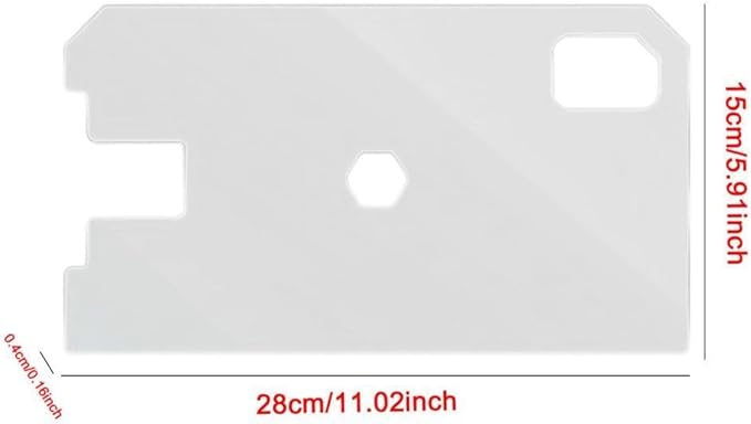 Tank Cover with Feeding Window Acrylic Aquariums Canopy Anti Jump Aquarium Lid Tank Lid, 280x150x4mm